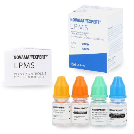 Solutii de control pentru lipidometru Novama Expert LPMS, pentru verificare colesterol TC si trigliceride TG, 4 flacoane x 3 ml [2]
