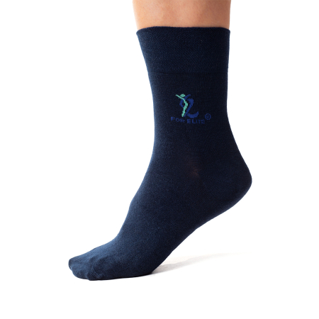 Ingrijire corp - Sosete pentru diabetici For Elite Comfort, pentru barbati, din fibre moi de bambus, delicate cu pielea, cu proprietati antibacteriene si antifungice, marimea 40 - 45, Blue