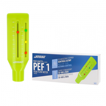 Spirometre - Spirometru portabil Novama PEF 1, peak flow meter, pentru copii, certificat, realizat din ABS, ideal pentru uz casnic sau in cabinetele de specialitate
