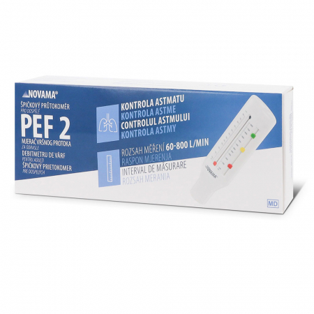 Spirometru portabil Novama PEF 2, peak flow meter, pentru adulti, certificat, realizat din ABS, ideal pentru uz casnic sau in cabinetele de specialitate [4]