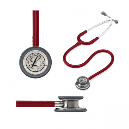Stetoscop 3M Littmann Classic III 5627, utilizare adulti si copii, Rosu Burgundia [3]