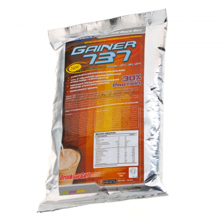 Supliment de proteine Megabol Gainer 737, 500g, gainer pentru crestrea masei musculare [2]
