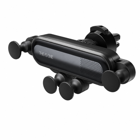 Electrocasnice & climatizare - Suport auto gravitational, pentru telefon, 5 puncte de sustinere, amortizare, reglare la 360 grade, compatibil cu telefoane cu diagonala ecranului intre 4.0 inch si 6.8 inch
