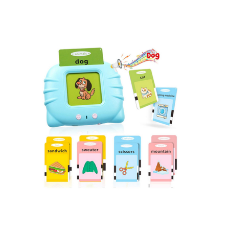 Tableta educativa pentru invatarea limbii engleze, cititor electronic interactiv, 224 carduri cuvinte si imagini, incarcare USB [6]