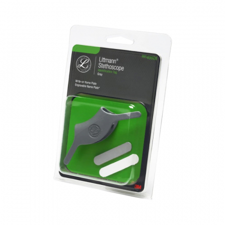 Stetoscoape - Tag-uri de identificare pentru stetoscoape Littmann, 24 x 49 mm, 40008, Gri