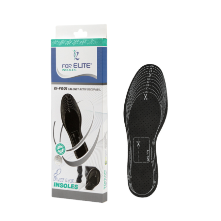 Ingrijire personala & cosmetice - Talonete For Elite Activ Flat Pad, decupabile, din pasla moale si fibra de carbon activ, marimea 34 - 45