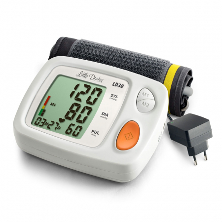 Tensiometru electronic de brat Little Doctor LD 30, Validat clinic BHS, adaptor inclus, Afisaj LCD, Memorare 60 de valori, Algoritm Fuzzy, Detectare Aritmie [4]