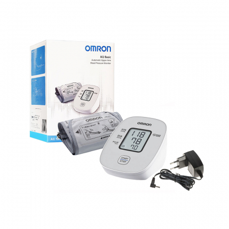 Tensiometru electronic de brat Omron M2 Basic, HEM-7121J-E, manseta 22 - 32 cm, cu alimentator Redline compatibil [0]