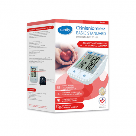Tensiometru electronic de brat Sanity Basic Standard MD 5940, manseta 22-32 cm, memorare 2 utilizatori, 120 seturi de memorie, Alb [3]