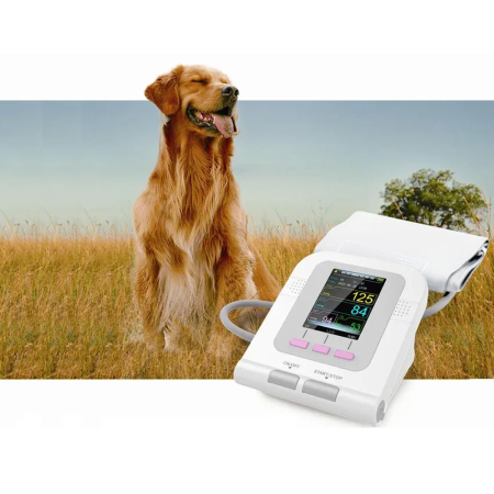 Tensiometru veterinar pentru animale Contec 08A-VET, 100 de seturi de masuratori, functie de alerta pentru valori anormale, ecran LCD color, oprire automata, manseta mica si mare [5]