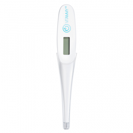 Termometru electronic tip stilou Vitammy Nano 1, functie alarma pentru febra, memorarea ultimei masuratori, husa protectie [1]