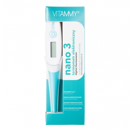 Termometru electronic tip stilou cu varf flexibil Vitammy Nano 3, functie alarma pentru febra, memorarea ultimei masuratori, husa protectie [4]