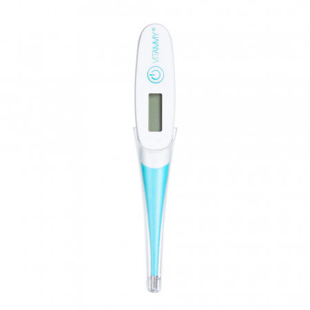 Termometru electronic tip stilou cu varf flexibil Vitammy Nano 3, functie alarma pentru febra, memorarea ultimei masuratori, husa protectie [2]