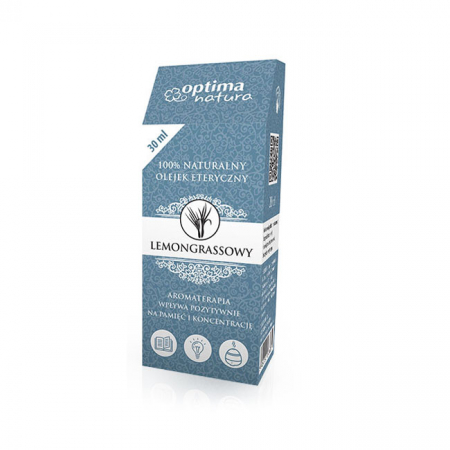 Ulei esential de Lemongrass, Optima Natura, 30 ml, pentru dureri musculare, depresie, memorie [2]