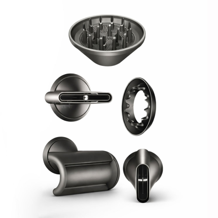 Uscator de par profesional 5 in 1 cu ionizare, 3 trepte de viteza, control temperatura, difuzor si accesorii styling [1]