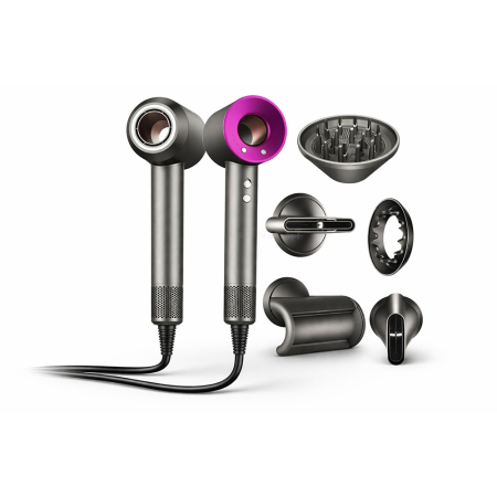 Uscatoare de par - Uscator de par profesional 5 in 1 cu ionizare, 3 trepte de viteza, control temperatura, difuzor si accesorii styling