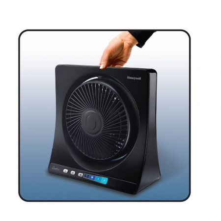 Ventilator de birou Honeywell HT354E, 4 viteze, 33 cm, zgomot redus, Negru [4]
