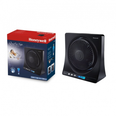 Ventilator de birou Honeywell HT354E, 4 viteze, 33 cm, zgomot redus, Negru [1]