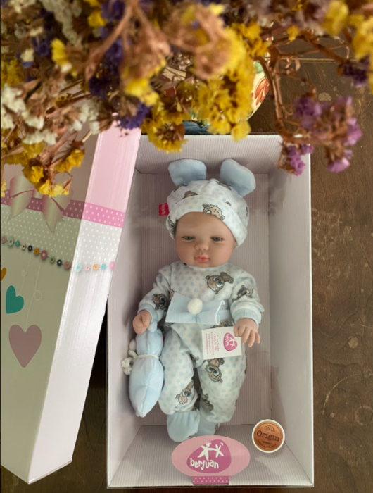 Papusa bebe baietel Azu, colectia Boutique, Berjuan handmade luxury dolls [3]