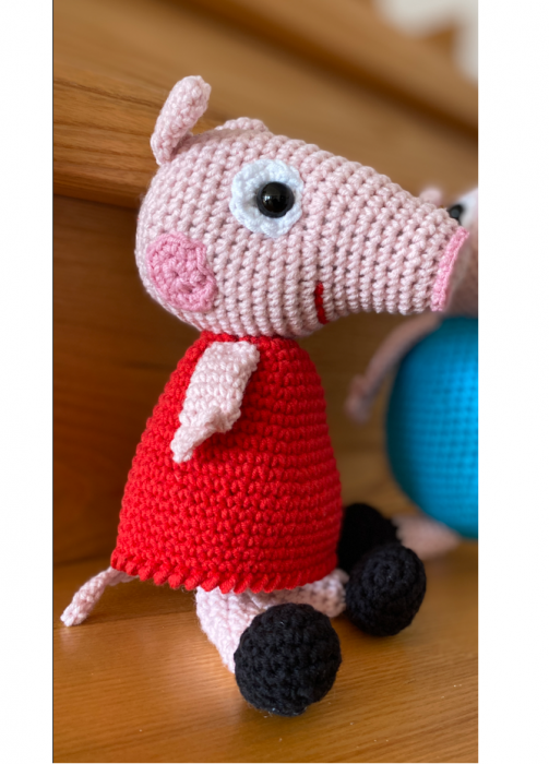Jucarie Peppa Pig, crosetata manual din materiale antialergice, Yulia's Crochets [1]