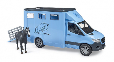 Transporter animale Mercedes Benz Sprinter, cu figurina cal, Bruder [1]