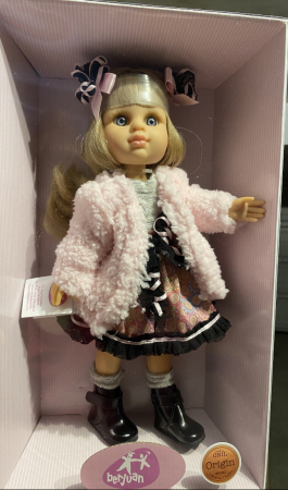 Papusa Rubia Abrigo, colectia My Girl, Berjuan handmade luxury dolls [4]