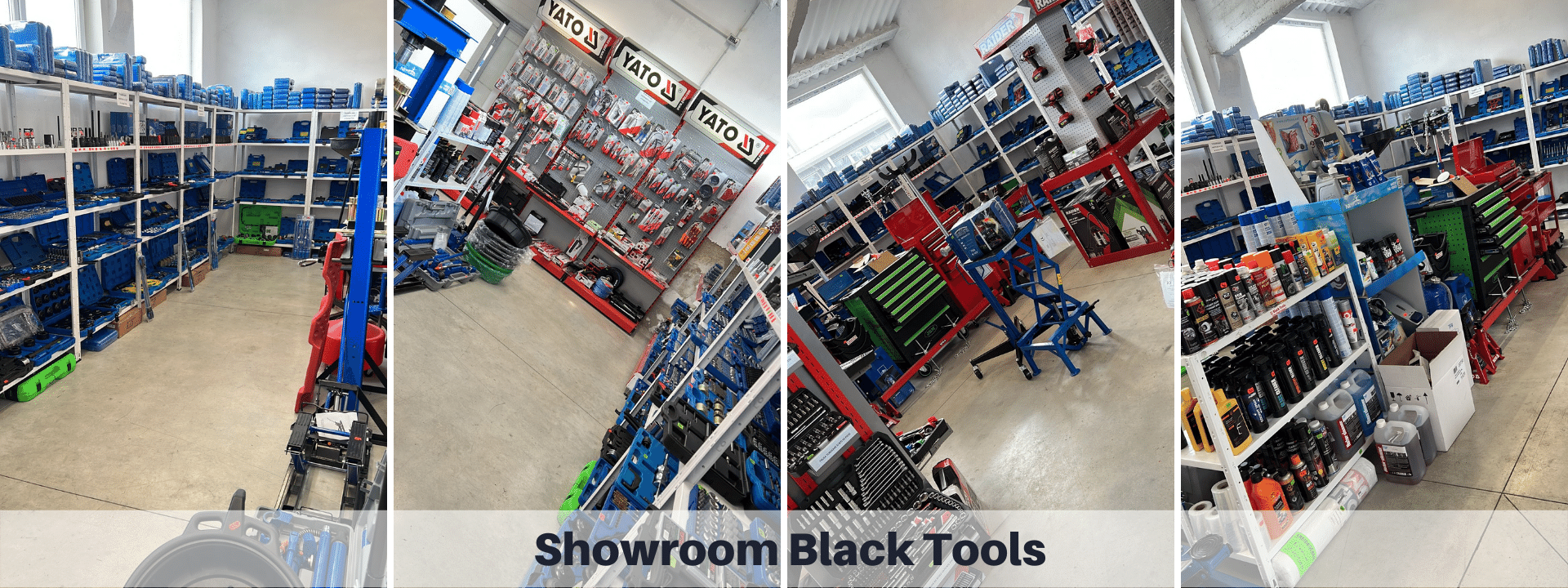 Showroom black tools