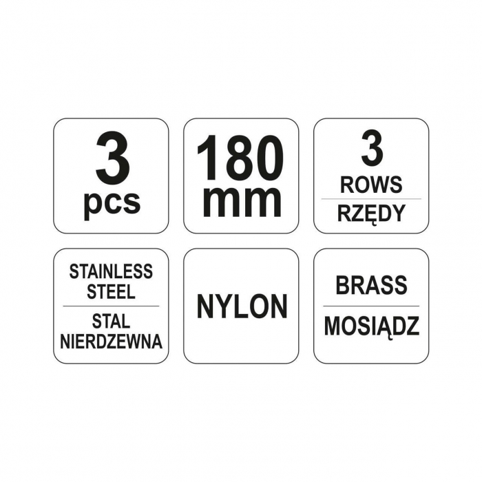 Set perii 3 piese 180mm [4]