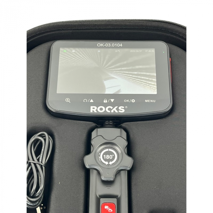 Camera de inspectie HD cu cap mobil 3.9mm x 1m, li-po 3.7v, 5000mah PRO [7]