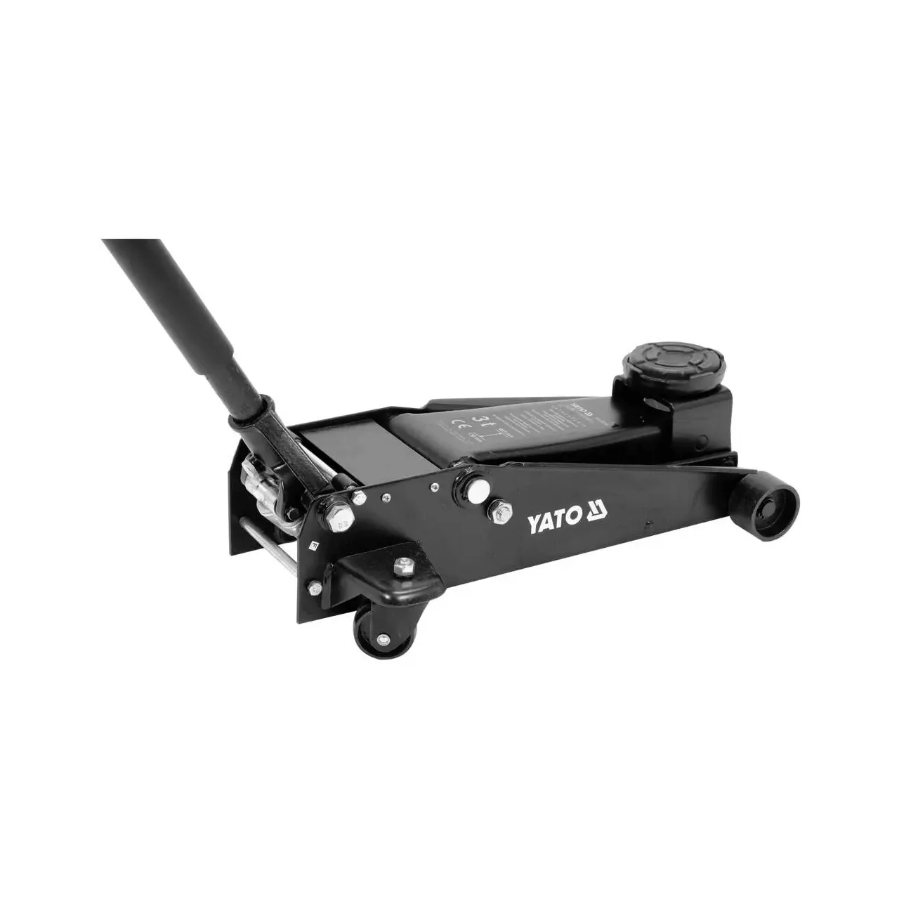 Cric hidraulic tip crocodil cu talie joasa YATO 3T 2 pistoane 130-465mm [4]