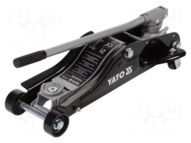 Cric hidraulic tip crocodil cu talie joasa Yato din aluminiu 2T 89-359 mm [2]