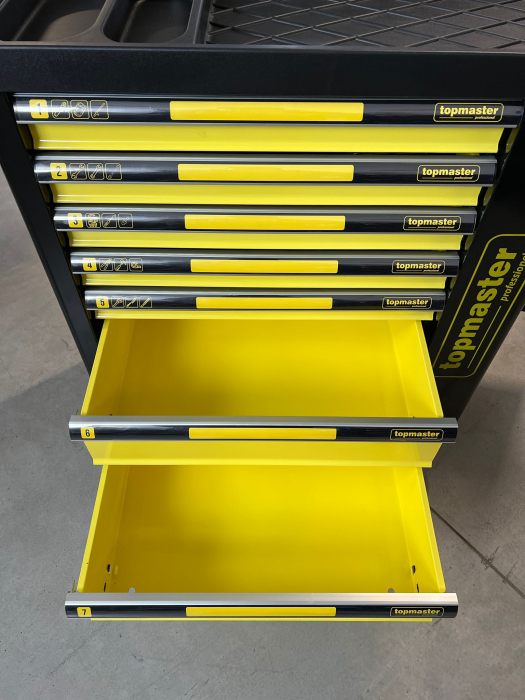 Dulap echipat cu scule 7 sertare 219 piese TopMaster Pro [9]