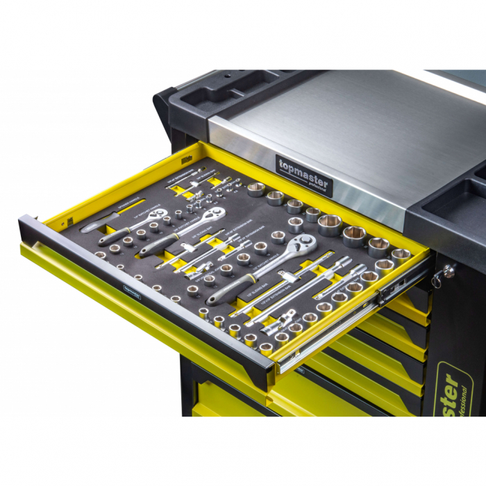 Dulap pentru scule 7 sertare echipat 182 piese TopMaster Pro [4]
