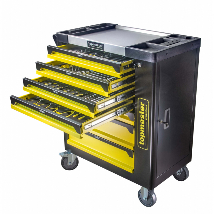 Dulap pentru scule 7 sertare echipat 182 piese TopMaster Pro [3]