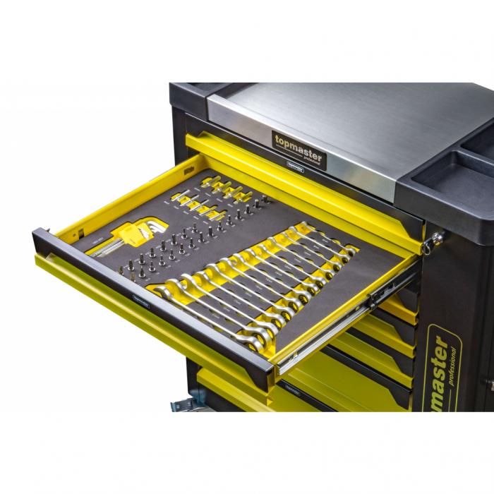 Dulap pentru scule 7 sertare echipat 182 piese TopMaster Pro [5]