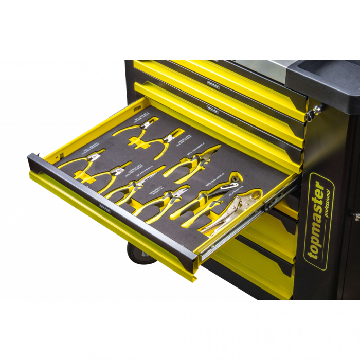 Dulap pentru scule 7 sertare echipat 182 piese TopMaster Pro [7]