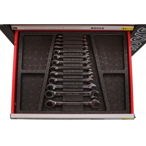 Dulap profesional echipat cu 235 piese+dulap lateral suplimentar Rooks Garage [8]