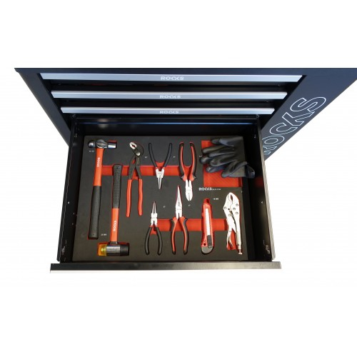 Dulap profesional echipat cu 385 piese+dulap lateral suplimentar Rooks Garage [6]