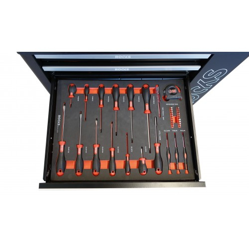 Dulap profesional echipat cu 385 piese+dulap lateral suplimentar Rooks Garage [8]