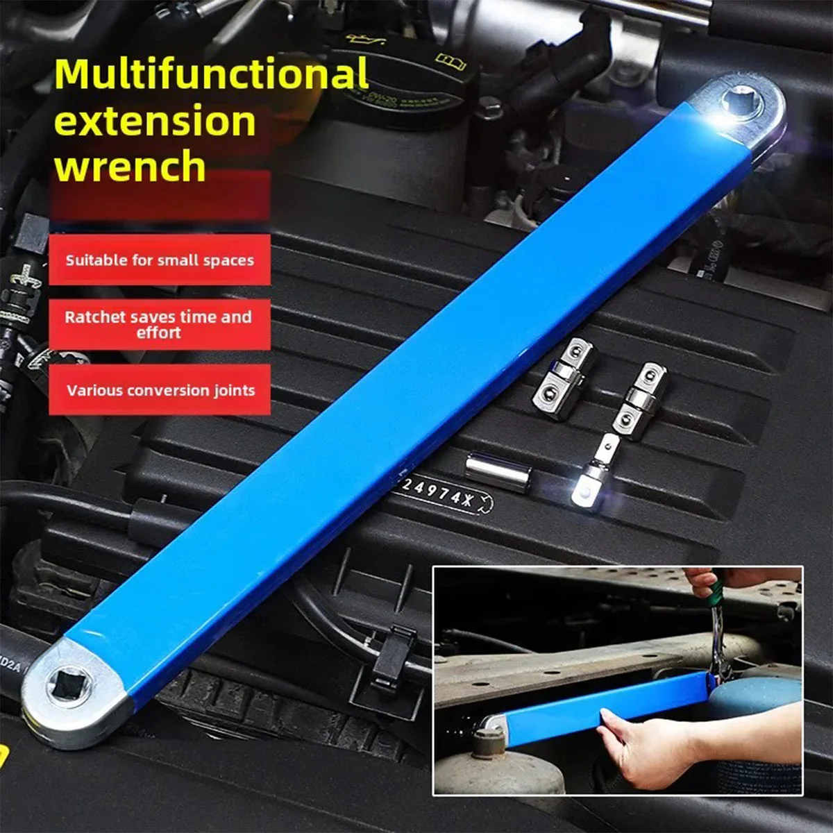 Extensie pentru chei cu clichet 1/4" 3/8" 1/2" [3]