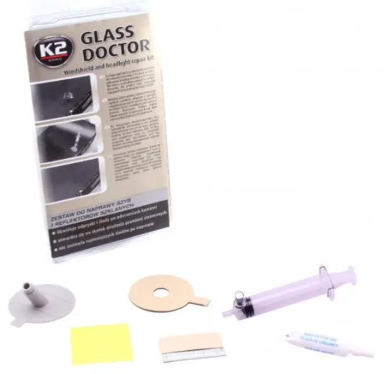 Kit pentru reparatii parbrize si geamuri K2 Glass Doctor B350, cu rasini [3]