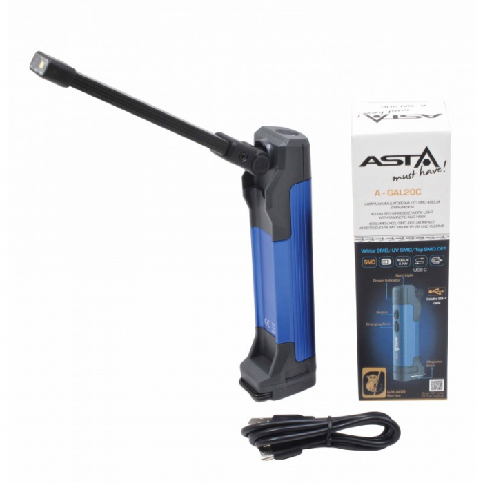 Lanterna de lucru LED COB 400LM cu magnet si acumulator [10]
