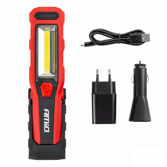 Lanterna de lucru LED cu acumulator Amio 300LM [4]