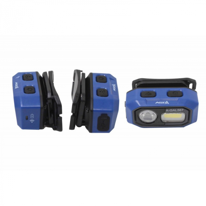 Lanterna frontala COB LED 480Lm cu senzor de miscare si magnet [7]