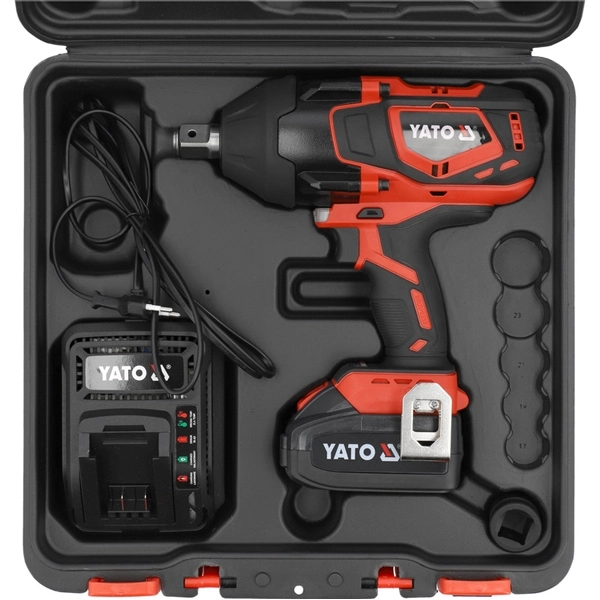 Pistol de impact cu acumulator Li-Ion 18 V 4Ah patrat 3/4" 2000 Nm [4]