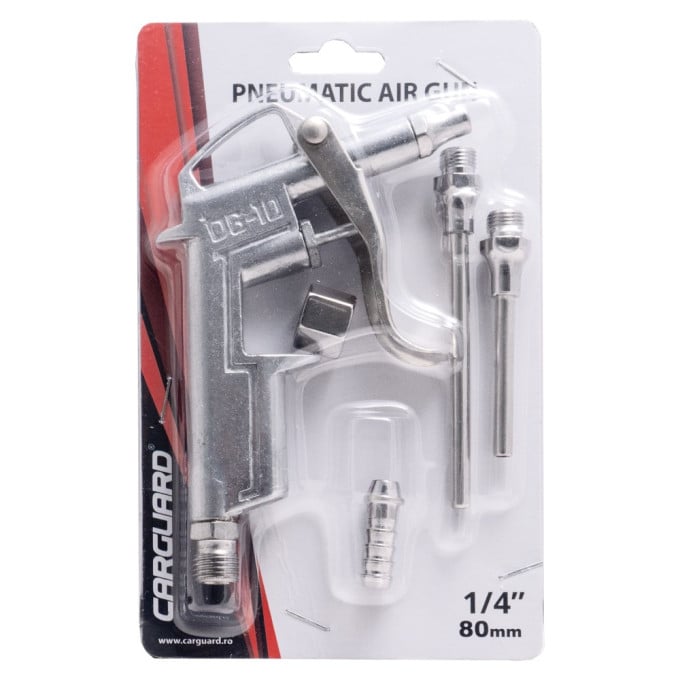 Pistol pneumatic de suflat aer cu duze interschimbabile, 1/4", 16/50/80 mm [2]