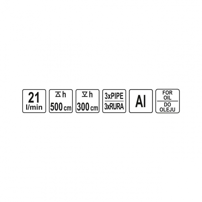 Pompa manuala rotativa pentru ulei din aluminiu 21 l/min [3]