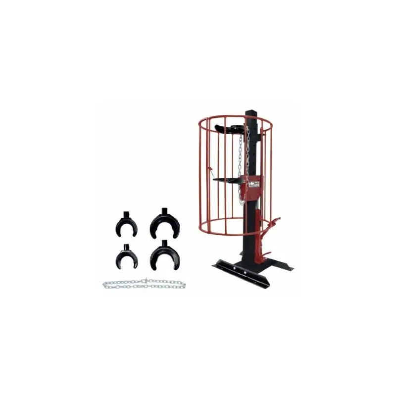 Presa hidraulica pentru arcuri pe stand 1T cu talere si protectie [3]