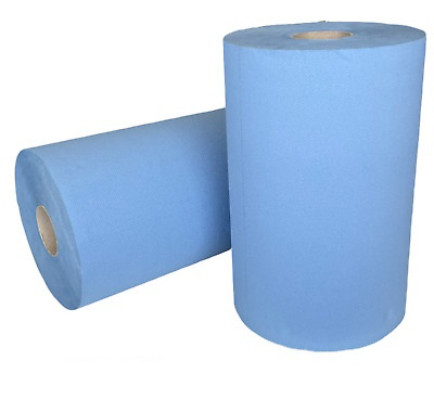 Set 2 role hartie industriala albastra 2 straturi 1000 portii(foi) 350m H-38cm(Inaltime) [2]