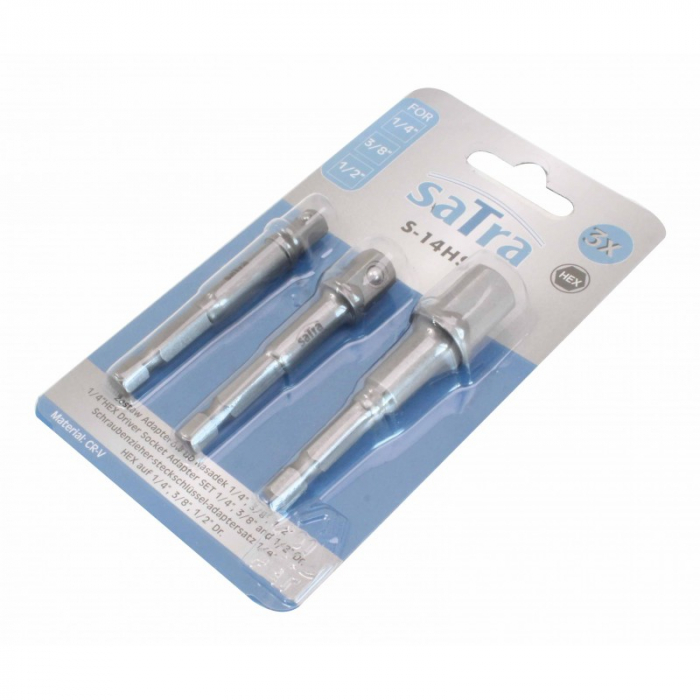 Set adaptoare prindere hexagonala 1/4 3/8 1/2 3 piese [3]